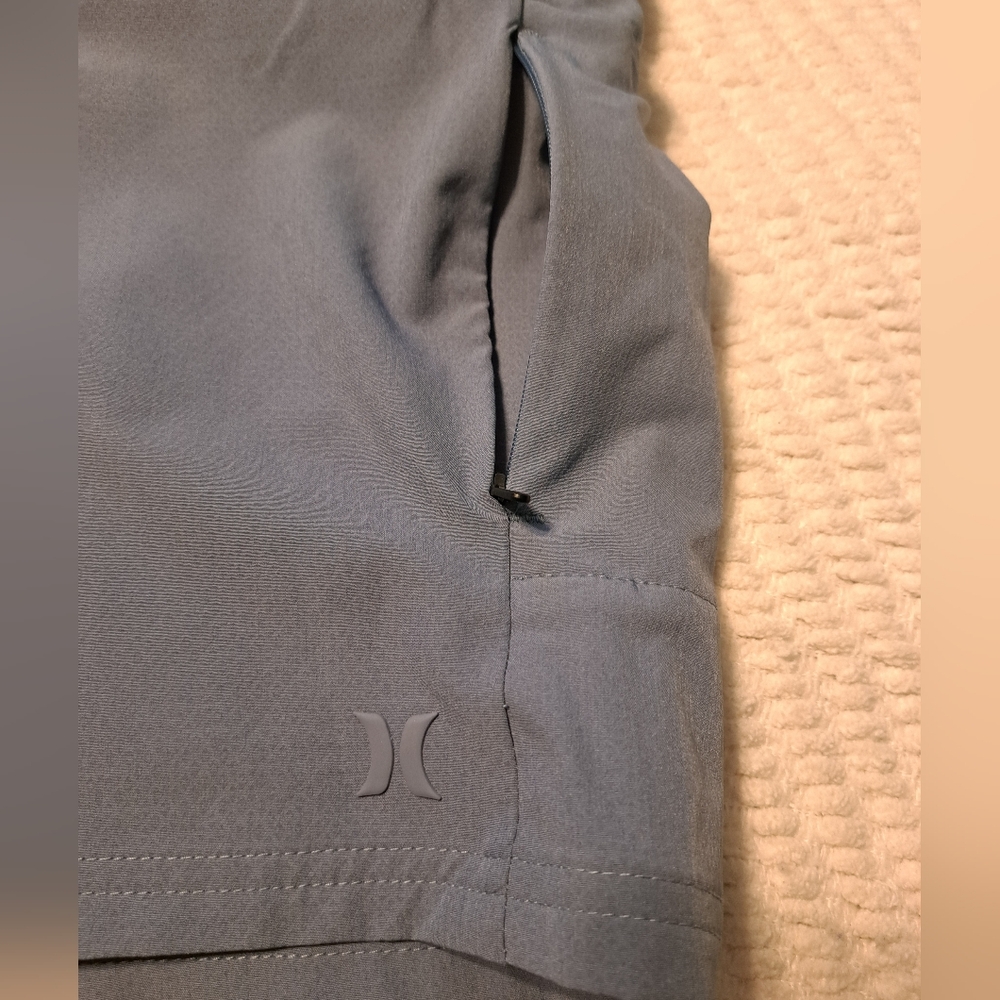 Mens Hurley Trek Hybrid Shorts Blue 20" Length Size 36 - Picture 9 of 13